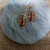 Carnelian Bronze Earrings