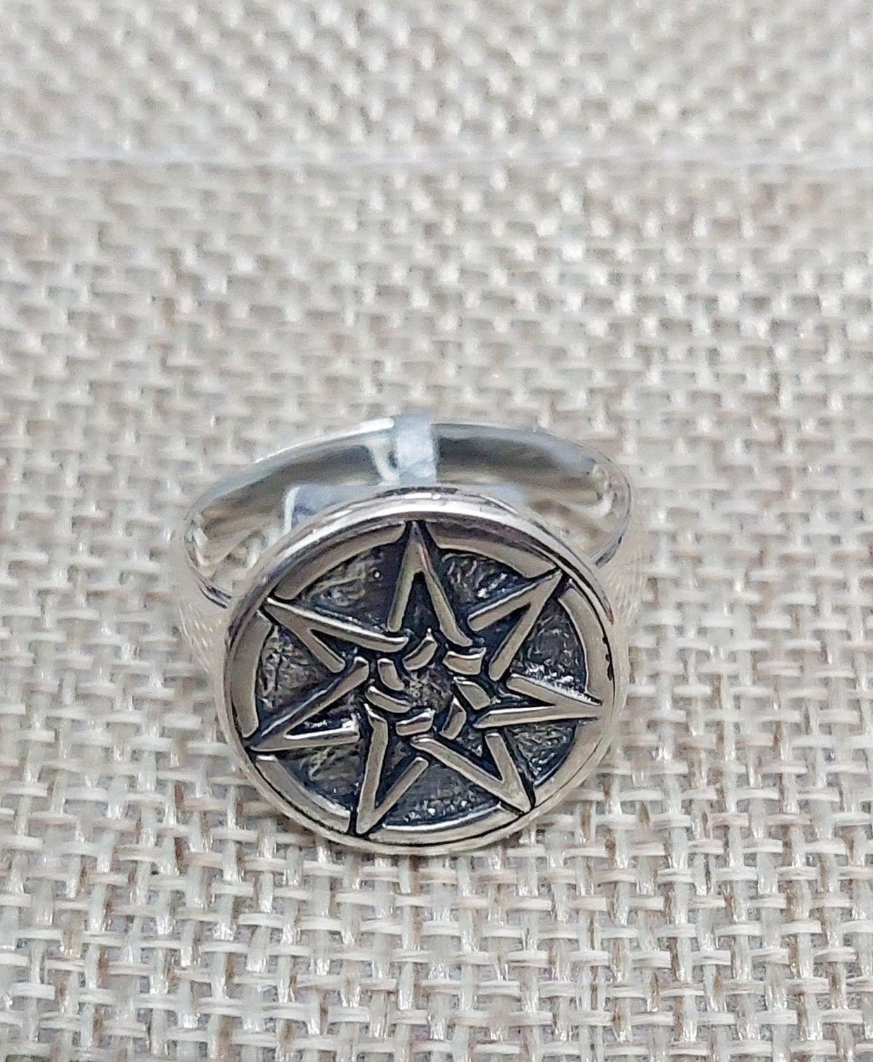 7 Point Pentragram Ring