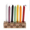 Wooden Chakra Candle Holder