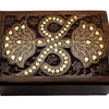 Wooden Box Lotus Inlay