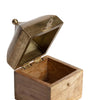 Wooden & Brass Moroccan Box