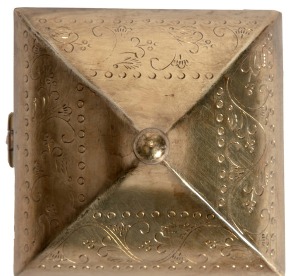 Wooden & Brass Moroccan Box