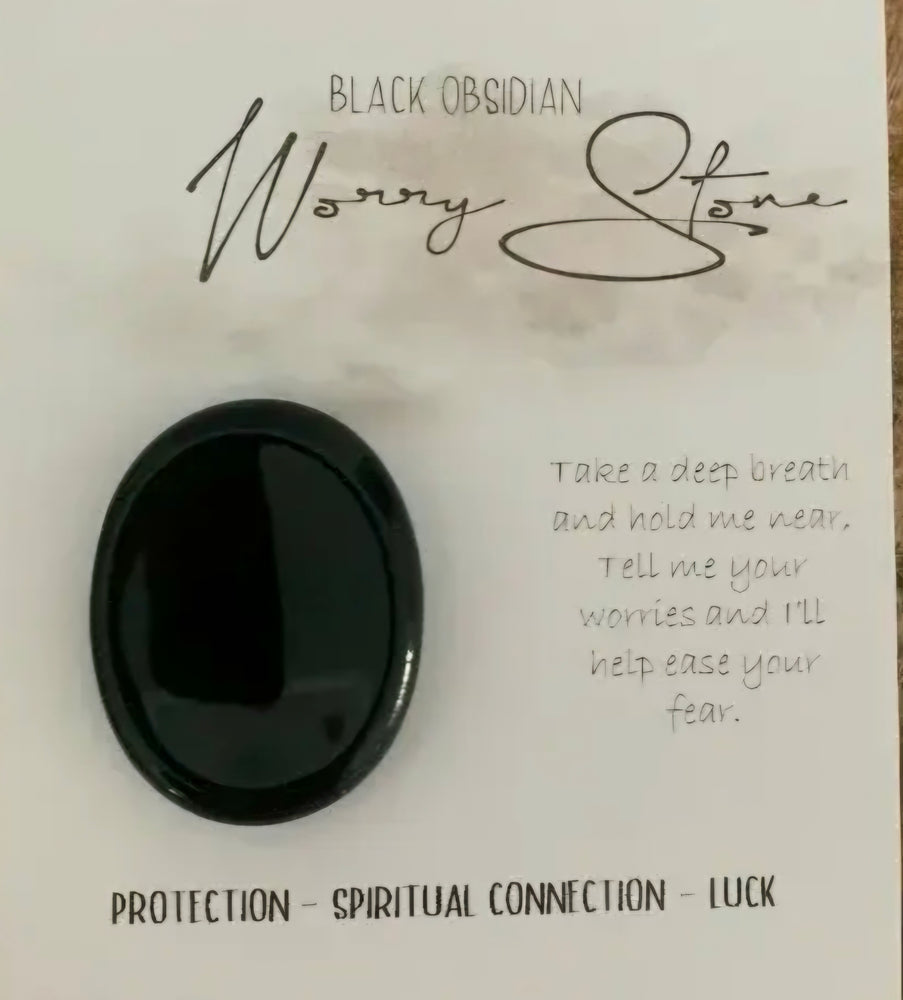 Black Obsidian Worry Stone