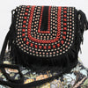 Black Suede Boho Bag