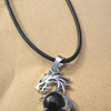 Black Obsidian Dragon Pendant