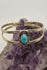 Brass Turquoise Bracelet