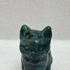 Craved Moss Agate Crystal Cat