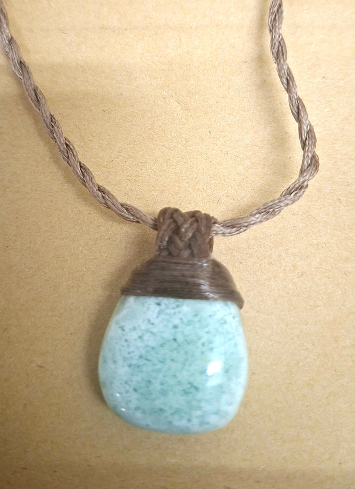 Hemimorphite Crystal Pendant