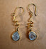 Brass & Moonstone Earrings