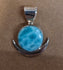 Crescent Moon Larimar Pendant