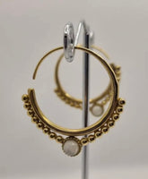 Brass Hoop Earrings