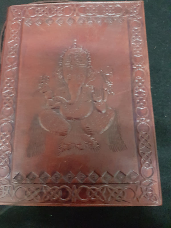 Leather Journal  Medium - Ganesha