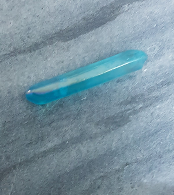 Aqua Aura Point Crystal