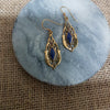 Lapis Lazuli Bronze Earrings