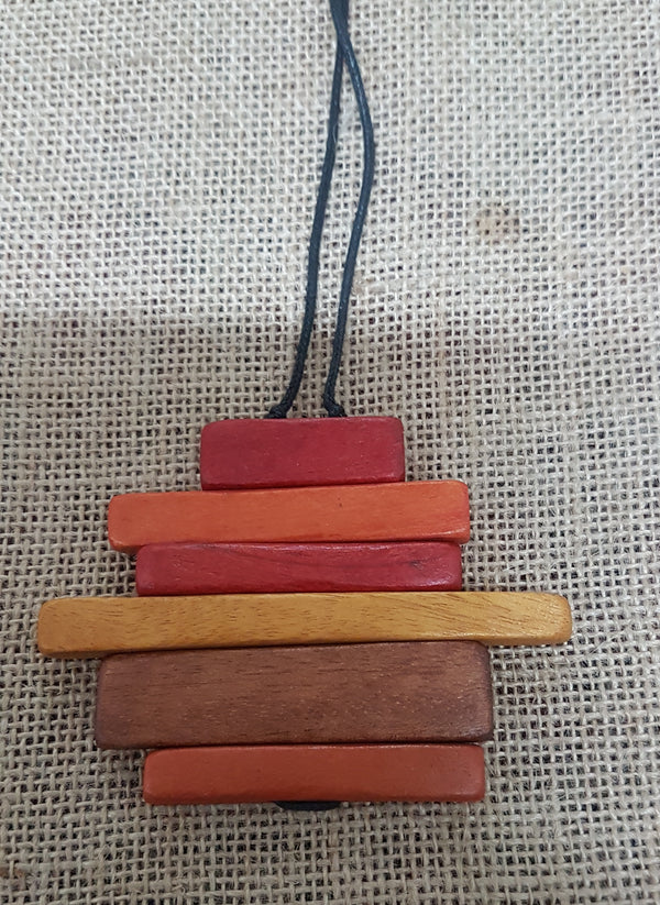 Wooden Colored Necklace
