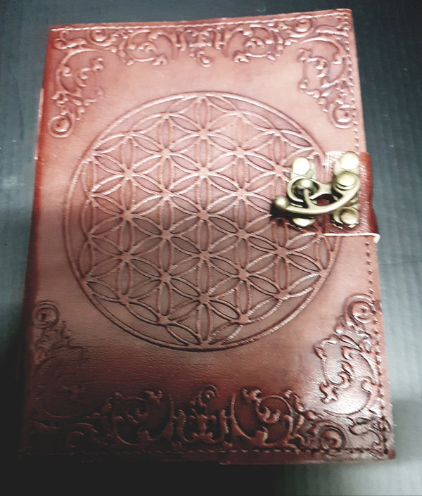 Leather Journal  Flower of life