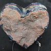 Titanium  Amethyst Crystal  Heart