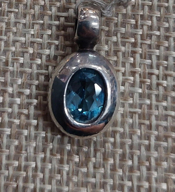 Blue Topaz Pendant