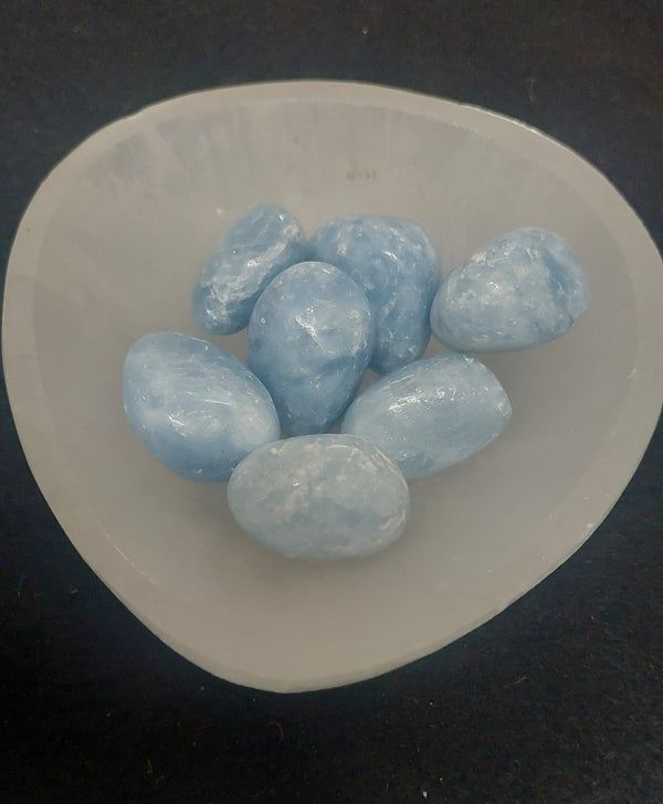 Blue Calcite Crystals