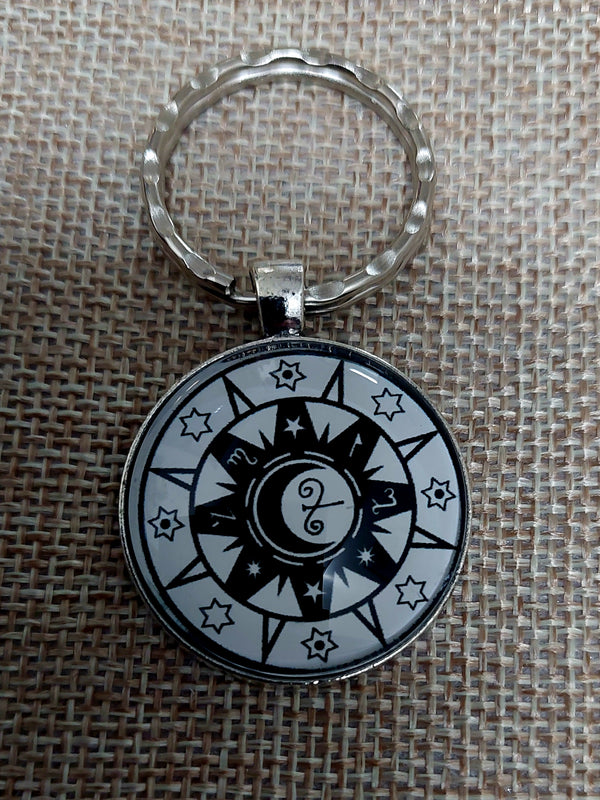 Wiccan Design Keyring