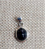 Natural Black Star Sapphire Pendant