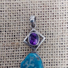 Amethyst and Turquoise  Pendant.