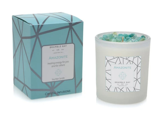 Amazonite Crystal Infusion Candles