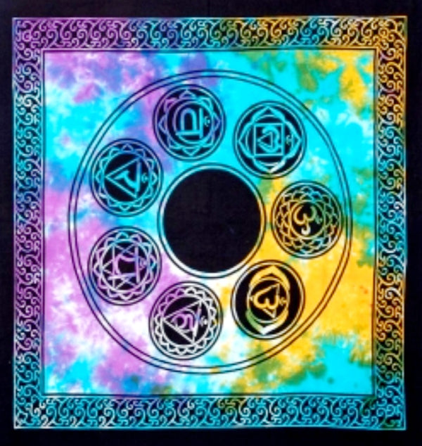 Seven Chakra Altar Cloth