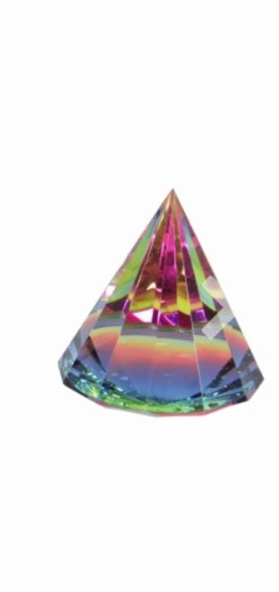 Crystal Pyramid Paper Weight