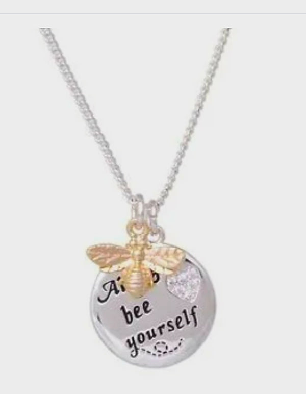 Bee Sentiment Necklace