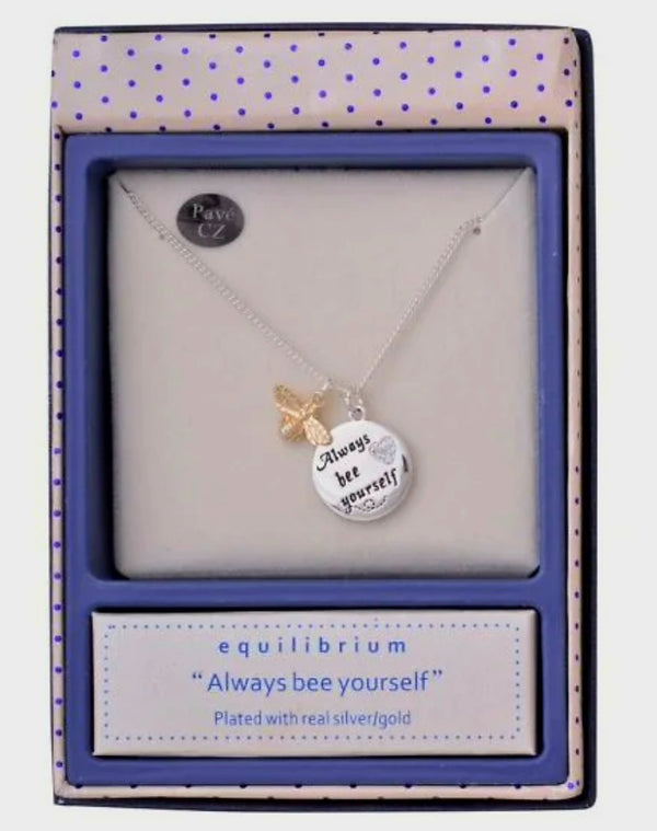 Bee Sentiment Necklace